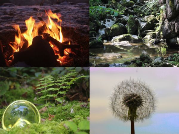 Erde Feuer Wasser Luft